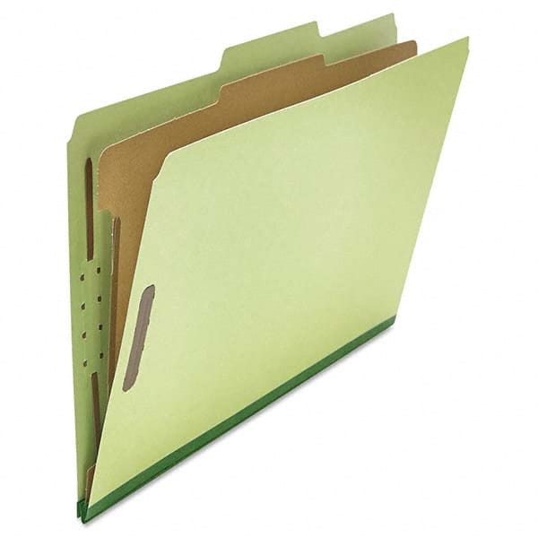 UNIVERSAL - File Folders, Expansion Folders & Hanging Files Folder/File Type: Classification Folders with Tob Tab Fastener Color: Green - Benchmark Tooling