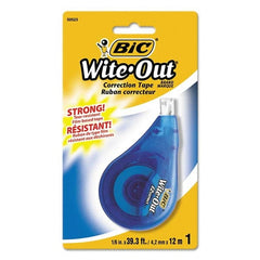 Bic - Correction Fluid & Tape Type: Correction Tape Non-Refillable Tape Size: 1/6 x 472" - Benchmark Tooling