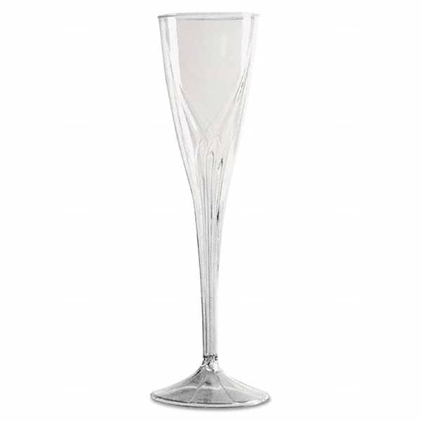 WNA - Classicware One-Piece Champagne Flutes, 5 oz, Clear, Plastic, 10/Pack - Benchmark Tooling