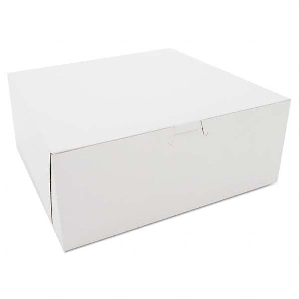 SCT - Bakery Boxes, White, Kraft, 10W x 10D x 4H - Benchmark Tooling