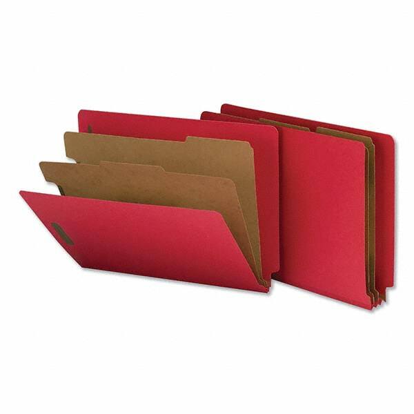 UNIVERSAL - File Folders, Expansion Folders & Hanging Files Folder/File Type: Classification Folders with Tob Tab Fastener Color: Red - Benchmark Tooling