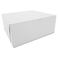 SCT - Tuck-Top Bakery Boxes, Paperboard, White, 12 x 12 x 5 - Benchmark Tooling