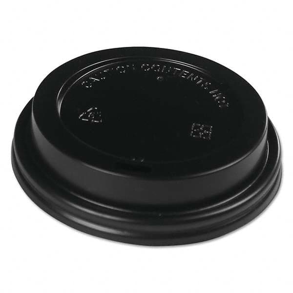 Boardwalk - Hot Cup Lids, Fits 10-20 oz Hot Cups, Black, 1000/Carton - Benchmark Tooling