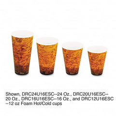 DART - Foam Hot/Cold Cups, 16 oz, Brown/Black, 1000/Carton - Benchmark Tooling