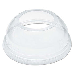 DART - Open-Top Dome Lid for 16-24 oz Plastic Cups, Clear, 1.9" Diam Hole, 1000/Carton - Benchmark Tooling