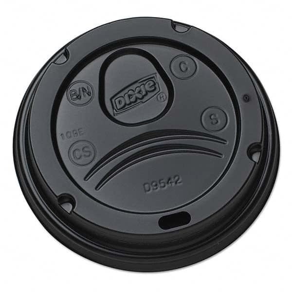 Dixie - Drink-Thru Lids for 10-20 oz Cups, Plastic, Black - Benchmark Tooling