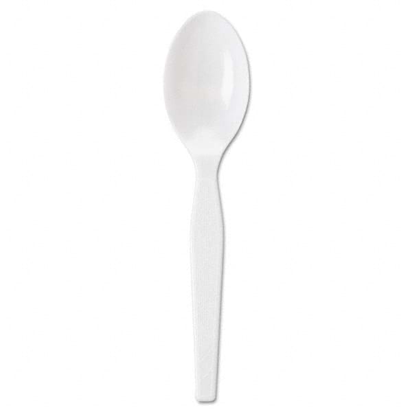 Dixie - Individually Wrapped Polystyrene Cutlery, Teaspoons, White, 1000/Carton - Benchmark Tooling