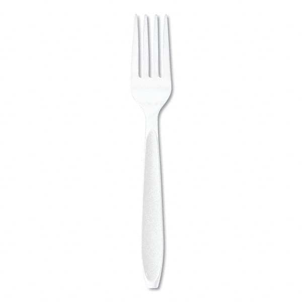 DART - Impress Heavyweight Full-Length Polystyrene Cutlery, Fork, White, 1000/Carton - Benchmark Tooling