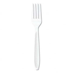 DART - Impress Heavyweight Full-Length Polystyrene Cutlery, Fork, White, 1000/Carton - Benchmark Tooling