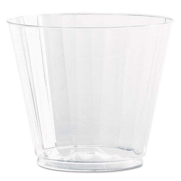 WNA - Classic Crystal Plastic Tumblers, 9 oz, Clear, Fluted, Squat, 12/Pack - Benchmark Tooling