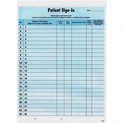 Tabbies - Note Pads, Writing Pads & Notebooks Writing Pads & Notebook Type: Sign-In Label Form Size: 8-1/2 x 11-5/8 - Benchmark Tooling