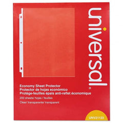 UNIVERSAL - Document Protectors Type: Sheet Protectors-Ring Binder Width (Inch): 8-1/2 - Benchmark Tooling