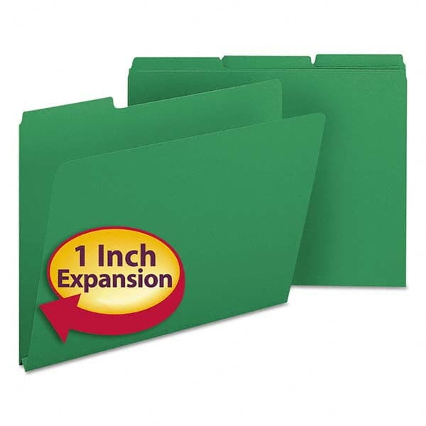 SMEAD - File Folders, Expansion Folders & Hanging Files Folder/File Type: File Folders with Top Tab Fastener Color: Green - Benchmark Tooling