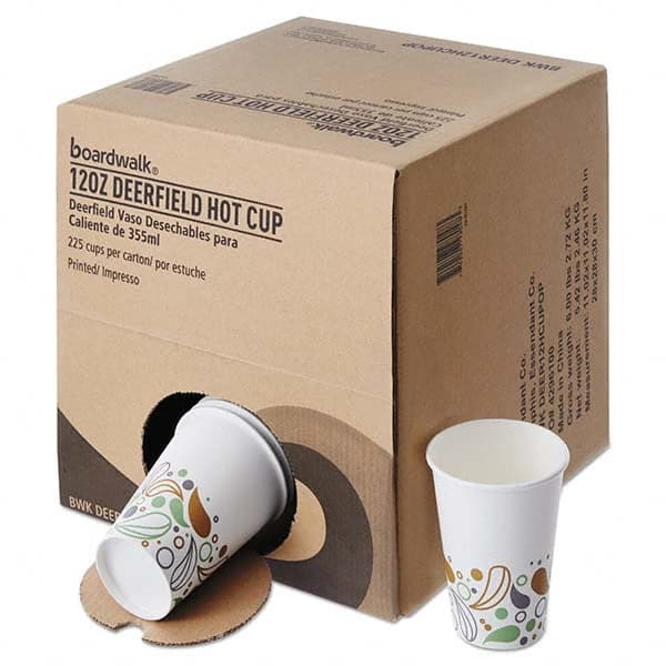 Boardwalk - Convenience Pack Paper Hot Cups, 12 oz, Deerfield Print, 225/Carton - Benchmark Tooling