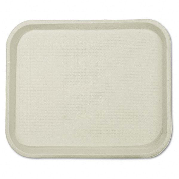 Chinet - Savaday Molded Fiber Food Trays, 9 x 12 x 1, White, Rectangular - Benchmark Tooling