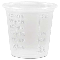 DART - Conex Complements Graduated Plastic Portion Cups, 1.25 oz, Translucent, 2500/CT - Benchmark Tooling