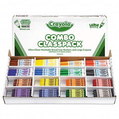 Crayola - Markers & Paintsticks Type: All Purpose Wax Crayon Color: Black; Blue; Brown; Green; Orange; Red; Violet; Yellow - Benchmark Tooling