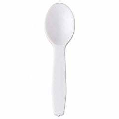 Royal Paper - Polystyrene Taster Spoons, White, 3000/Carton - Benchmark Tooling