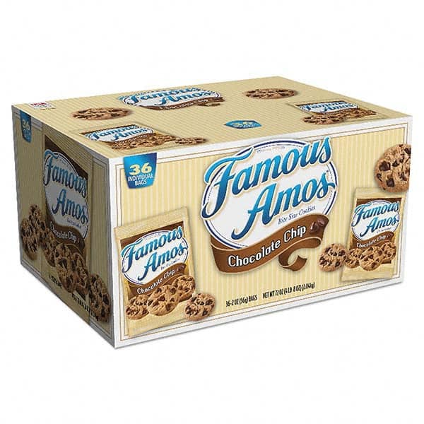 Kellogg's - Snacks, Cookies, Candy & Gum Breakroom Accessory Type: Cookies Breakroom Accessory Description: Famous Amos Cookies, Chocolate Chip, 2 oz Snack Pack, 36/Carton - Benchmark Tooling