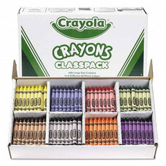 Crayola - Markers & Paintsticks Type: All Purpose Wax Crayon Color: Black; Blue; Brown; Green; Orange; Red; Violet; Yellow - Benchmark Tooling