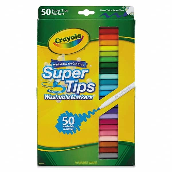 Crayola - Markers & Paintsticks Type: Art Marker Color: Assorted - Exact Industrial Supply