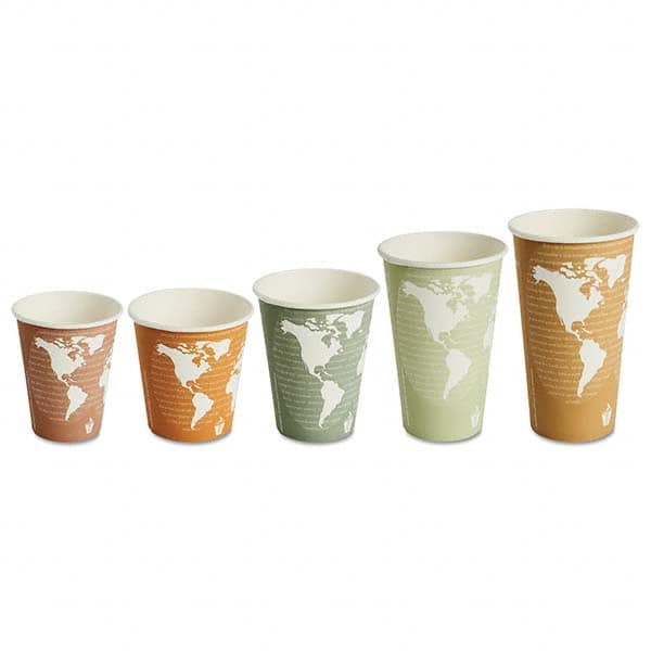 ECO PRODUCTS - World Art Renewable/Compostable Hot Cups, 8 oz, Plum, 50/Pack, 10 Pack/Carton - Benchmark Tooling