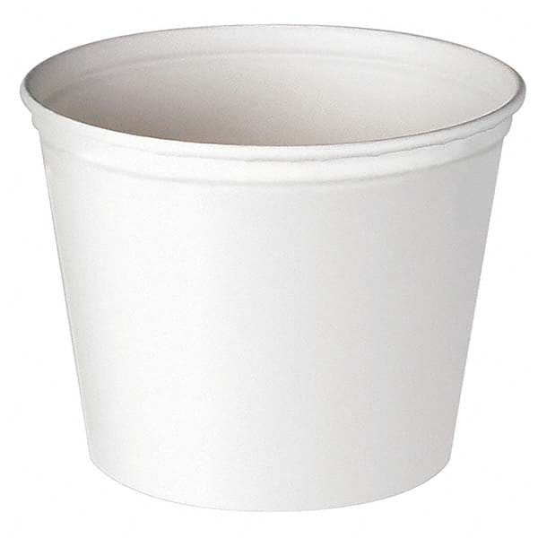 DART - Double Wrapped Paper Bucket, Unwaxed, White, 53 oz, 50/Pack - Benchmark Tooling