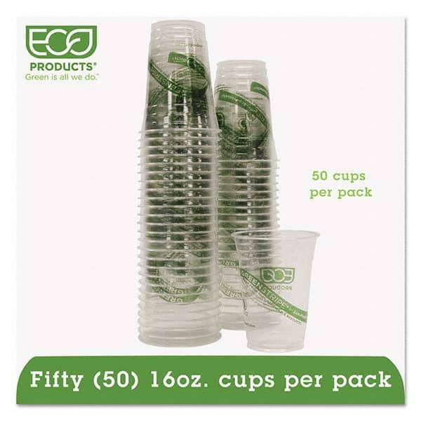 ECO PRODUCTS - GreenStripe Renewable/Compostable Cold Cups Convenience Pack, 16 oz, 50/PK - Benchmark Tooling