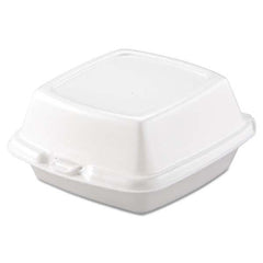 DART - Carryout Food Containers, Foam, 1-Comp, 5 7/8 x 6 x 3, White, 500/Carton - Benchmark Tooling