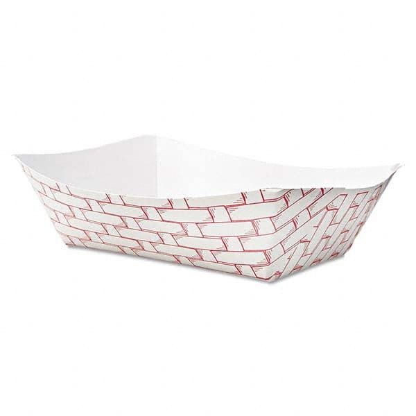 Boardwalk - Paper Food Baskets, 3lb Capacity, Red/White, 500/Carton - Benchmark Tooling