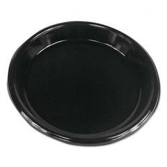 Boardwalk - Hi-Impact Plastic Dinnerware, Plate, 10" Diam, Black, 500/Carton - Benchmark Tooling