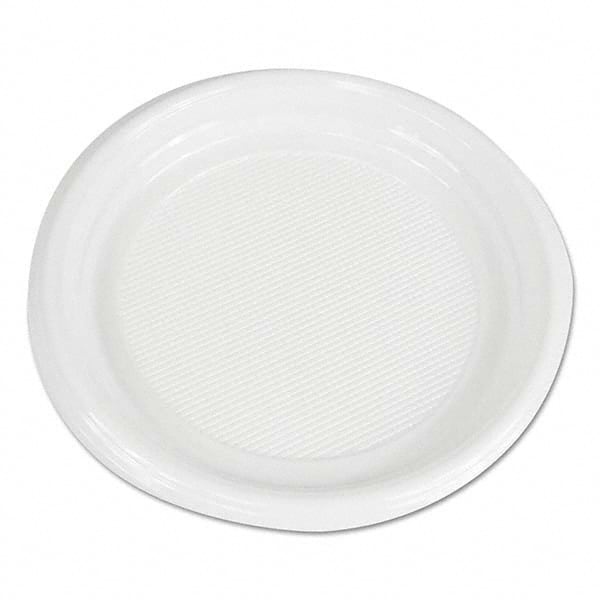 Boardwalk - Hi-Impact Plastic Dinnerware, Plate, 9" Diam, White, 500/Carton - Benchmark Tooling