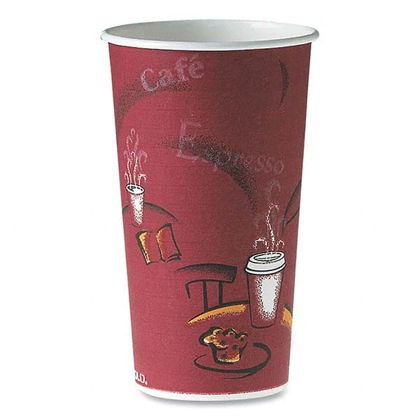 DART - Polycoated Hot Paper Cups, 20 oz, Bistro Design, 600/Carton - Benchmark Tooling