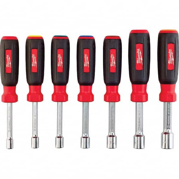 Milwaukee Tool - Nutdriver Sets Tool Type: Magnetic Tip Nutdriver Set System of Measurement: Inch - Benchmark Tooling