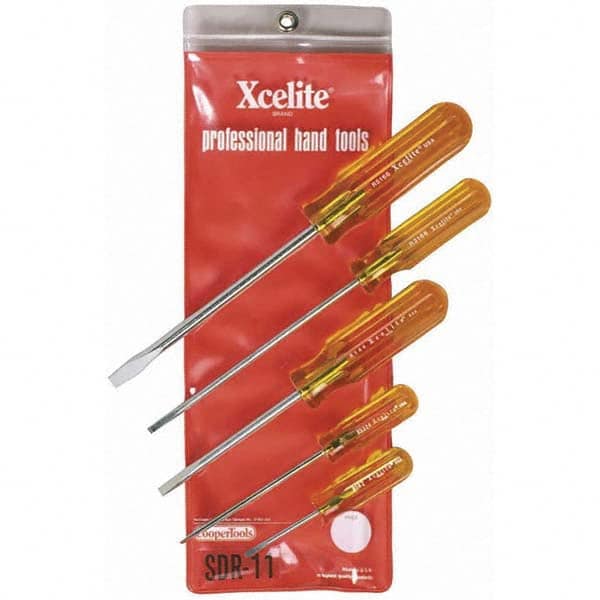 Xcelite - Screwdriver Sets Screwdriver Types Included: Slotted Number of Pieces: 5 - Benchmark Tooling