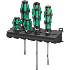 Wera - Screwdriver Sets Screwdriver Types Included: Phillips; Pozidriv Number of Pieces: 7 - Benchmark Tooling