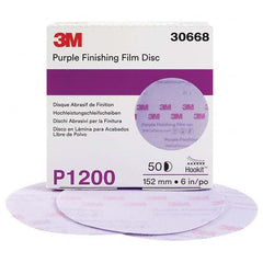 Hook & Loop Disc: 1200 Grit, Film Disc, Aluminum Oxide Film & Polyester Backing