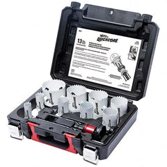 Disston - Hole Saw Kits Minimum Saw Diameter (Inch): 3/4 Maximum Saw Diameter (Inch): 2-1/2 - Benchmark Tooling