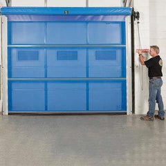 Goff's Enterprises - Dock Strip Doors/Curtains Type: Roll Up Dock Screen Door Width (Feet): 12 - Benchmark Tooling