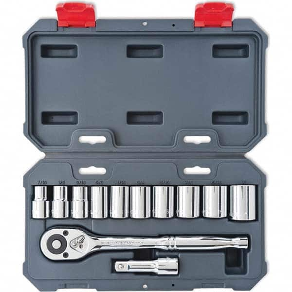 Crescent - Socket Sets Measurement Type: Inch Drive Size: 3/8 - Benchmark Tooling