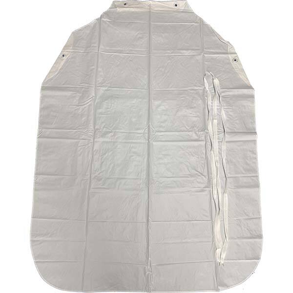 PRO-SAFE - Disposable & Chemical Resistant Aprons; Color: White - Exact Industrial Supply