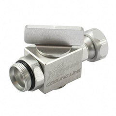 Piranha Cooling Line - Instrumentation Ball Valves Material: Aluminum Pipe Size: 0.25 (Inch) - Benchmark Tooling