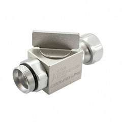 Piranha Cooling Line - Instrumentation Ball Valves Material: Aluminum Pipe Size: 0.5 (Inch) - Benchmark Tooling