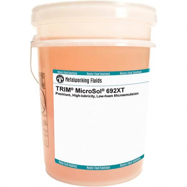 Master Fluid Solutions - TRIM MicroSol 692XT 5 Gal Pail Cutting, Drilling, Sawing, Grinding, Tapping & Turning Fluid - Benchmark Tooling