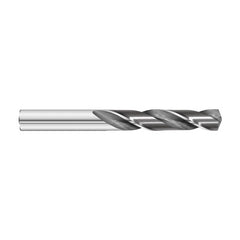 #43 Dia. × 0.089″ Shank × 1″ Flute Length × 2″ OAL, 7xD, 135°, Uncoated, 2xD Flute, External Coolant, Round Solid Carbide Drill - Benchmark Tooling