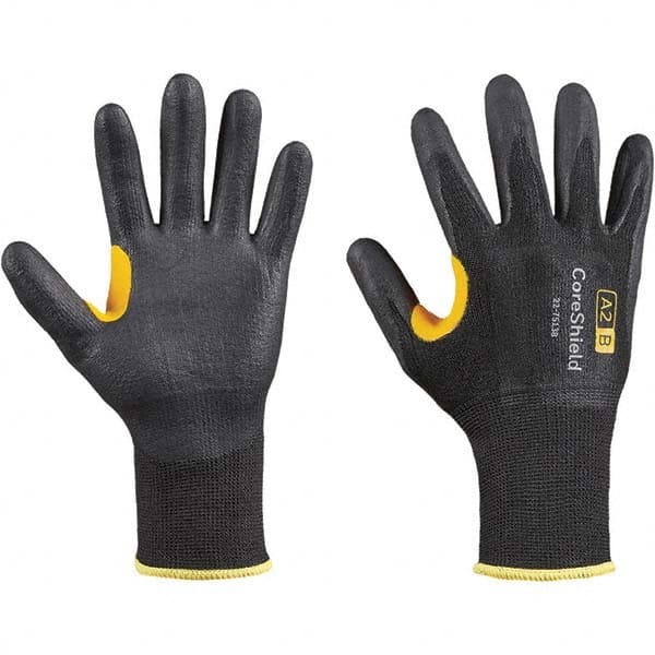 Honeywell - Size M (8), ANSI Cut Lvl A2, Puncture Lvl 1, Abrasion Lvl 6, Nitrile Coated Cut Resistant Gloves - Benchmark Tooling