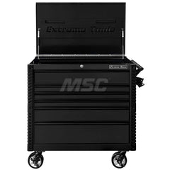 Tool Storage Carts; Type: Tool Cart; Number of Drawers: 6.000; Width Range: 36″ - 47.9″; Depth Range: 24″ - 29.9″; Height Range: 36″ - 47.9″; Load Capacity (Lb.): 1600.000; Color: Cart Matte Black with Black Trim; Type: Tool Cart