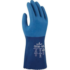 SHOWA - Chemical Resistant Gloves Material: Nitrile Size: 2X-Large - Benchmark Tooling