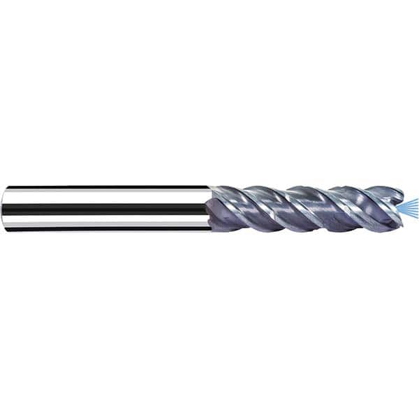 Fraisa - 1/4" Diam 4 Flute Solid Carbide 0.006" Corner Radius End Mill - Benchmark Tooling