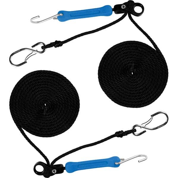 The Perfect Bungee - Stretch Tie Downs Type: Rope Lock Tie Down End Type: S Hook; Galvanized Gated Hook - Benchmark Tooling